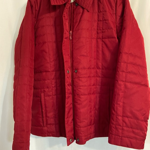 Eddie Bauer Jacket Coat Red Quilted Pockets New With Tags Women's Size Large - Picture 2 of 12
